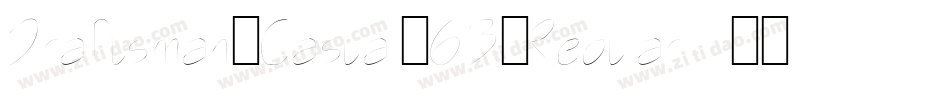 Draftsman Casual 6B Regular字体转换